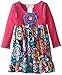 Bonnie Jean Girls' Large Floral Print Knit Dress