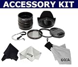 58MM Lens Tube Adapter + 1 UV High Resolution Filter + 1 CPL High Resolution Filter + Screw Mount Petal Designed Lens Hood + Lens Cap + Cap Keeper + 1 Microfiber Cleaning Cloth Keychain + 1 Cleaning Cloth + 1 Ultra Fine Microfiber Cleaning Cloth GOJA Logo For Canon G10 Cameras