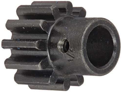 Martin S1612BS 3/8 Spur Gear, 14.5Â° Pressure Angle, High Carbon Steel, Inch, 16 Pitch, 3/8" Bore, 0.875" OD, 0.500" Face Width, 12 Teeth