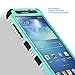 ULAK S7 Edge Case,Galaxy S7 Edge Case, 3in1 Thin Hybrid Shock Absorbing Resist Hard PC Case & Silicone Inner Protective Cover for Samsung Galaxy S7 Edge (Minimal Mint Stripes)