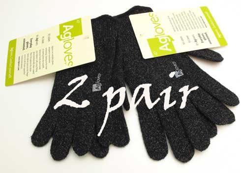 Agloves ® Original Touchscreen Gloves, iPhone Gloves, Texting Gloves 2 Pair (Medium Large)
