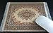 Computer Carpet Mouse Pad | Oriental Style Rug Mouse Mat (Beige)