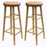 Winsome 88830 Beech Beechwood Bar Stool 30 Inch Assem Swivel Seat - Set Of  ....