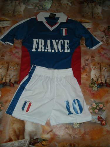Kinder National Trikot Frankreich 2 teilig Gr. 116 EM 2012 Europa Meisterschaft