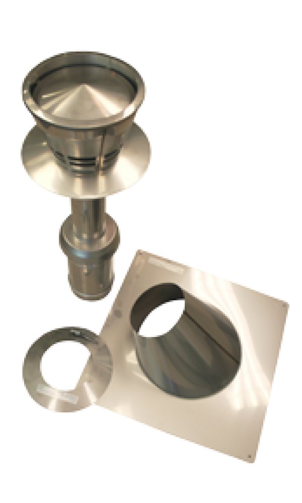 Noritz CVP-45ELB Concentric 45-Degree, Stainless Steel Venting ...