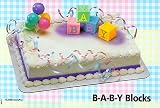 Baby Blocks and Balloons Cake Topper