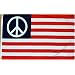 Peace "USA" Flag - 3 foot by 5 foot Polyester (NEW)