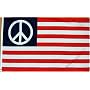Peace "USA" Flag - 3 foot by 5 foot Polyester (NEW)