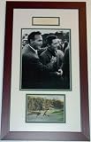 Autographed Palmer Picture - Gary Player Masters Postcard Custom Framed an 8x10 3x Champion - Autographed Golf Photos