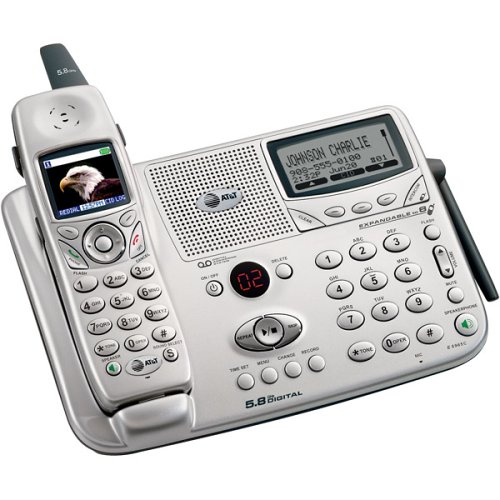 AT&T E5965C 5.8 GHz DSS Expandable Cordless Phone with Answering System