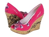 Ed Hardy Women's Casablanca Wedge,Fuchsia,8 M US