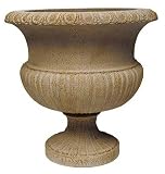 Euracast Roma Style Ribbed Low Urn Planter (Model ADN9980R)