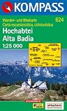 Kompass Karten, Hochabtei, Alta Badia: Wander- und Radkarte. Carta escursioni/ bike - 