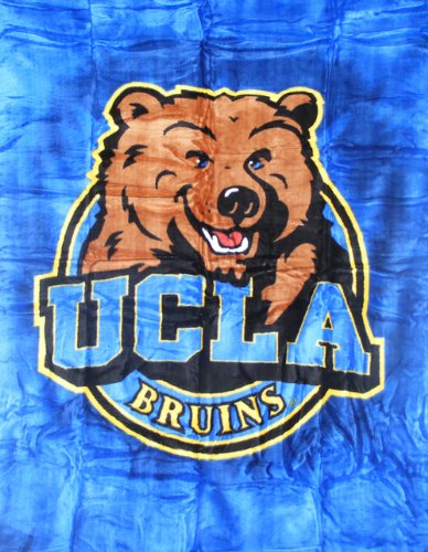 UCLA Bruins Supersized Supersoft Royal Plush Raschel Blanket-Throw-Aggression Series- All Other NFL, NHL, NBA, MLB Team Blankets Available-Plz Mention In Gift Message If Need A different Team