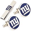 New York Giants NFL Football Cufflinks with Matching Tie Bar Set