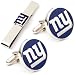 New York Giants NFL Football Cufflinks with Matching Tie Bar Set