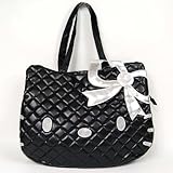 Hello Kitty Head Shaped Tote Shoulder Bag Black