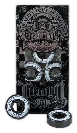 SPEED DEMONS Skateboard BEARINGS TITANIUM 8 Ball