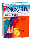 Nexcare Active Brights Bandage,  30 ct-6 pk, or 180 ct