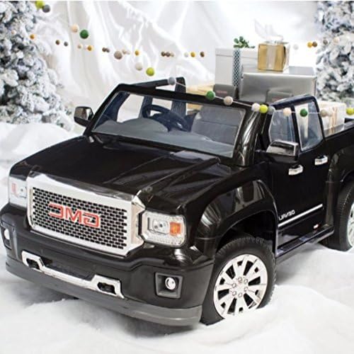 Electric Cars For Kids To Ride, GMC Denali ,Color Black 2.5 to 5 MPH in forward and reverse - For Hours of Total Fun!