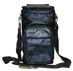 Vinotemp VT-WINECARRIERL Genuine Leather Wine Carrier