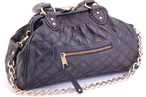 EyeCatchBags – Wisteria Gold Chain Shoulder Hand Bag Black