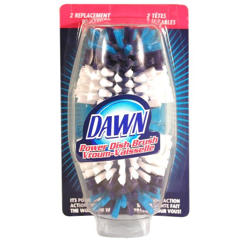 Dawn Power Dish Brush Replacement Heads, 2-Count Packages (Pack of 8)