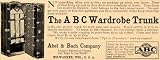 1905 Ad Abel & Bach Antique Suitcase Wardrobe Trunk Bag - Original Print Ad