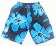 Mens "Flow-Pow" Long Swim Trunks with drawstring waist, slit pockets and side flap pockets, Loop in back, fully lined. 3 Color Combos in sizes SM-XL