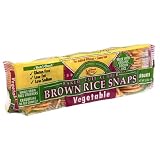 Brown Rice Snaps, Vegetable with Organic Brown Rice, 3.5-Ounce Packs (Pack of 12)