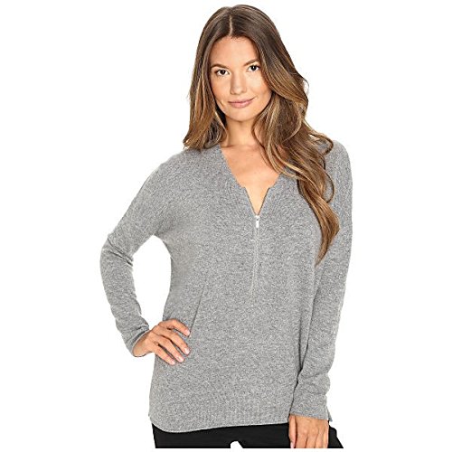 ザ・クープルス アウター ニット&セーター Sweater with a Zip Neckline in Wool and Grey [並行輸入品]