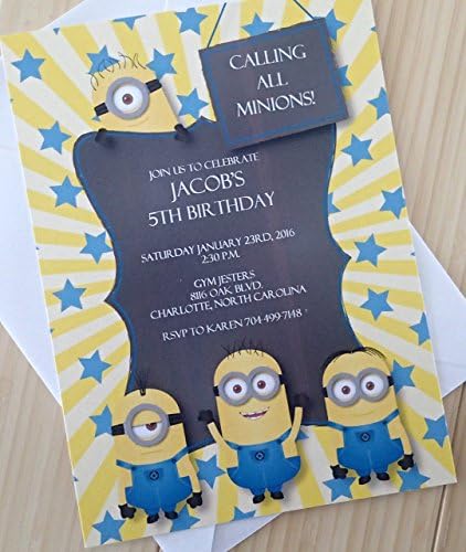 Minion Birthday Invitation