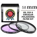 Zeikos ZE-FLK58 58mm Multi-Coated 3 Piece Filter Kit (UV-CPL-FLD)