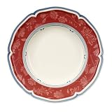 Villeroy & Boch Cottage Red Rim Soup Bowls, Set of 6