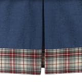 My Baby Sam Denim Patchwork Crib Skirt