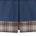 My Baby Sam Denim Patchwork Crib Skirt