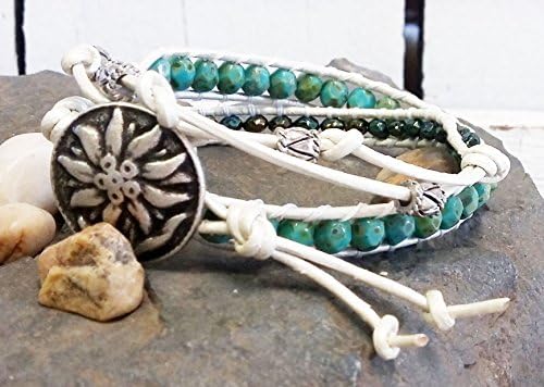 Boho Bracelets, Bohemain Leather Wrap Bracelet, Gypsy Jewelry, Christmas Gifts For Her