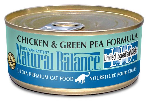 Natural Balance Chicken Green Pea Formula Cat Food (Pack of 24 6-Ounce Cans)