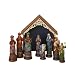 Jim Shore Heartwood Creek Nativity Mini Figurines with Creche, Set of 9, 6-1/2-Inch