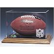 NFL Logo Football Display Case (Wood Base)