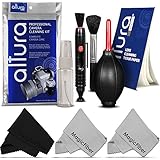 Professional Cleaning Kit for DSLR Cameras and Sensitive Electronics (Canon, Nikon, Pentax, Sony, Telescopes and Binoculars) - Includes: Lens Cleaning Pen System + High Quality Lens Brush + Air Blower Cleaner + 50 Sheets Lens Tissue Paper + Handy Empty Spray Bottle + 3 Premium MagicFiber Microfiber Cleaning Cloths