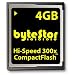ByteStor
Pro4
4GB
Hi-Speed
CompactFlash
300x
/
45MB/sec