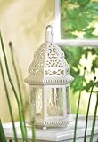 Mid White Moroccan Lantern
