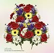 Three 23"Artificial Daisy, Queen Ann lace, Rose, Hydrangea Mixed Silk Flower Bushes_Multi Color