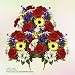 Three 23"Artificial Daisy, Queen Ann lace, Rose, Hydrangea Mixed Silk Flower Bushes_Multi Color