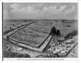 Historic Print (XL): Bird's-eye view of Andersonville Prison from the south-east