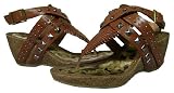 51DTkJtGIkL. SL160  Sam Edelman Nora Leather Wedge Sandals w/Studs Whiskey