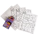 Dora the Explorer Activity Set Color by Number 3-D Paper Dolls