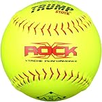 Trump&reg; X-ROCK-RP-ASA-Y The Rock&reg; Series 12 inch Yellow Composite Leather Softball with ASA Stamp (Sold in Dozens)