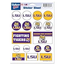NCAA Louisiana State University Vinyl Sticker Sheet, 5